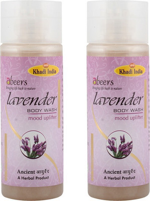 abeers KHADI LAVENDER BODY WASH(Pack of 2)(250 g, Pack of 2)