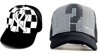 FashMade Printed Sports/Regular Cap Cap(Pack of 2)