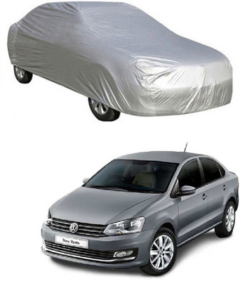 Furious3D Car Cover For Volkswagen Vento (Without Mirror Pockets)(Silver)