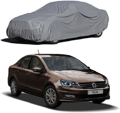 Furious3D Car Cover For Volkswagen Vento (Without Mirror Pockets)(Grey)