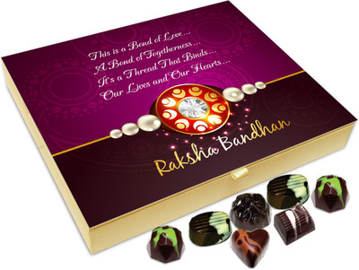 

Chocholik Rakhi Gift Box – Bond of Togetherness - 20pc Truffles(240 g)