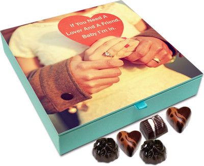 

Chocholik Gift Box -You And I Is Equal To We - 9pc Truffles(108 g)