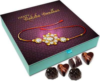 

Chocholik Rakhi Gift Box – Rakhsha Bandhan - 9pc Truffles(108 g)