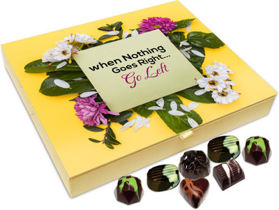 

Chocholik Gift Box - When Nothing Goes Right Go Left - 20pc Truffles(240 g)