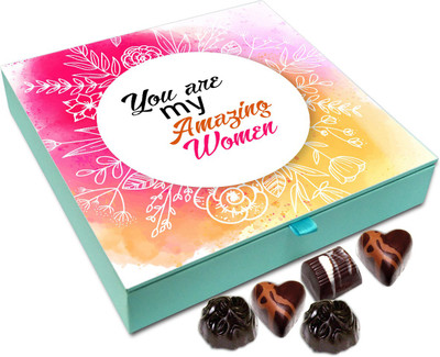 

Chocholik Gift Box - You Are My Amazing Women - 9pc Truffles(108 g)