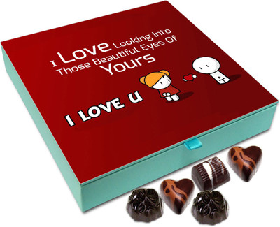 

Chocholik Gift Box - I love looking into those beautful eyes of yours - 9pc Truffles(108 g)