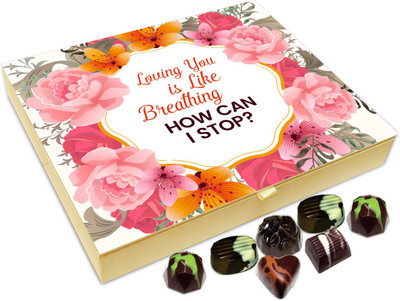 

Chocholik Gift Box - Loving You Is Like Breathing - 20pc Truffles(240 g)