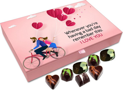 

Chocholik Gift Box -Remember This: I Love You - 12pc Truffles(144 g)