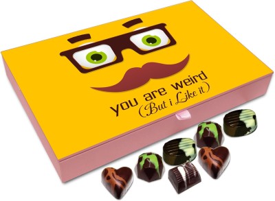 

Chocholik Gift Box - You Are Weird but I Like It - 12pc Truffles(144 g)