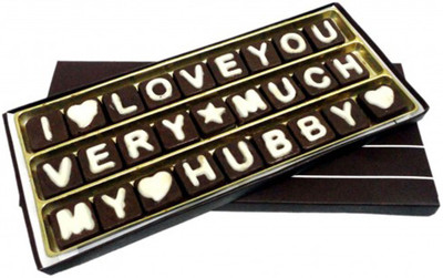 

Swankit's I Love You Very Much My Hubby Message Box (Customizable) Bars(150 g)