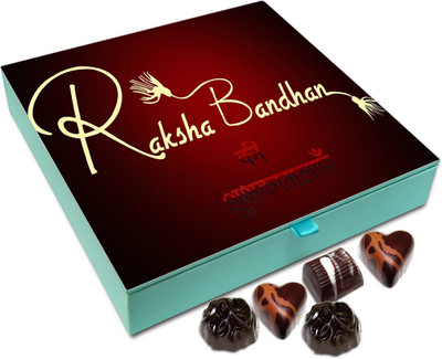 

Chocholik Rakhi Gift Box - Raksha Bandhan ki Shubhkamnaye - 9pc Truffles(108 g)