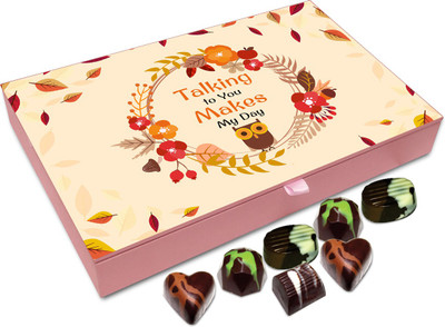 

Chocholik Gift Box - Talking to You Makes My Day - 12pc Truffles(144 g)