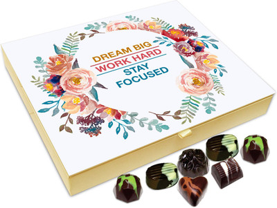 

Chocholik Gift Box - Dream Big. Work Hard Stay Focused - 20pc Truffles(240 g)
