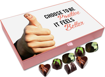 

Chocholik Gift Box - Choose to Be Positive It Feels Better - 12pc Truffles(144 g)