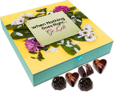 

Chocholik Gift Box - When Nothing Goes Right Go Left - 9pc Truffles(108 g)