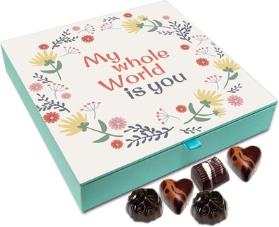 

Chocholik Gift Box - My Whole World Is You - 9pc Truffles(108 g)