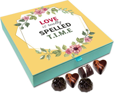 

Chocholik Gift Box - Love Is Really Spelled Time - 9pc Truffles(108 g)