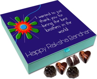 

Chocholik Rakhi Gift Box - I wanted to just thankyou for being the best brother in the world - 9pc Truffles(108 g)