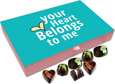 

Chocholik Gift Box - Your Heart Belongs to Me - 12pc Truffles(144 g)
