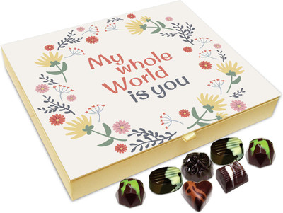 

Chocholik Gift Box - My Whole World Is You - 20pc Truffles(240 g)
