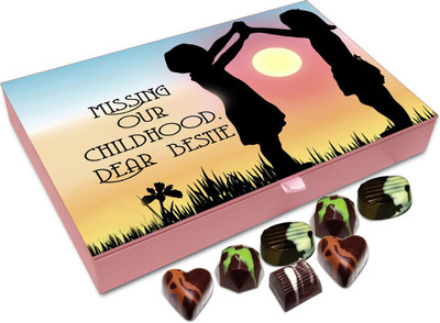 

Chocholik Friendship Gift - Missing Our Childhood Bestie - 12 Pc Truffles(144 g)