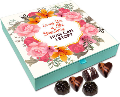 

Chocholik Gift Box - Loving You Is Like Breathing - 9pc Truffles(108 g)
