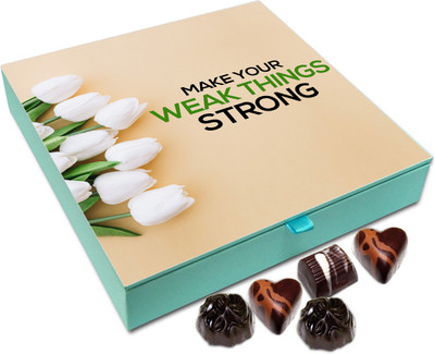 

Chocholik Gift Box - Make Your Weak Things Strong - 9pc Truffles(108 g)