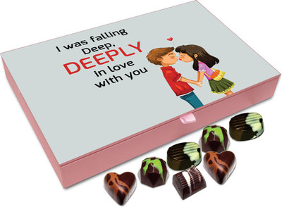 

Chocholik Gift Box - I was falling deep, deeply in love with you - 12pc Truffles(144 g)