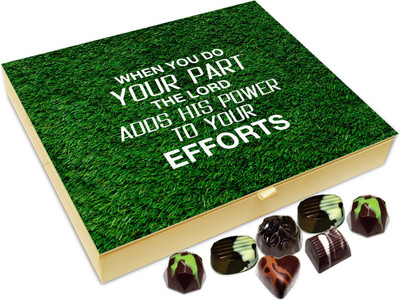 

Chocholik Gift Box - The Lord Adds His Power to Your Efforts - 20pc Truffles(240 g)