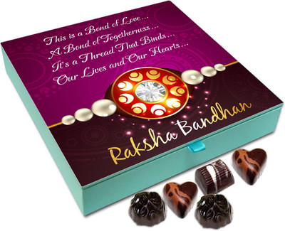 

Chocholik Rakhi Gift Box – Bond of Togetherness - 9pc Truffles(108 g)