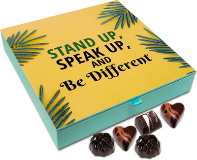 

Chocholik Gift Box - Stand Up Speak Up and Be Different - 9pc Truffles(108 g)