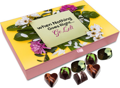 

Chocholik Gift Box - When Nothing Goes Right Go Left - 12pc Truffles(144 g)