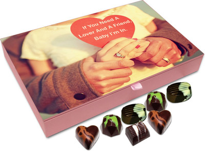 

Chocholik Gift Box -You And I Is Equal To We - 12pc Truffles(144 g)
