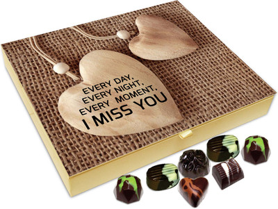 

Chocholik Gift Box - Every day, every night, every moment I miss you - 20pc Truffles(240 g)