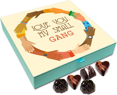 

Chocholik Friendship Gift - Love You, My Small Gang - 9 Pc Truffles(108 g)