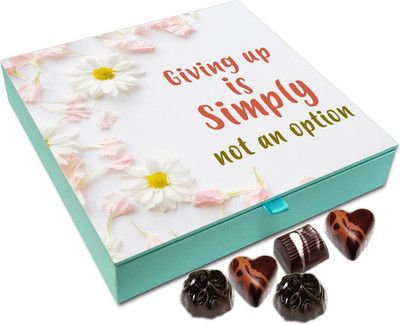 

Chocholik Gift Box - Giving Up Is Simply Not an Option - 9pc Truffles(108 g)