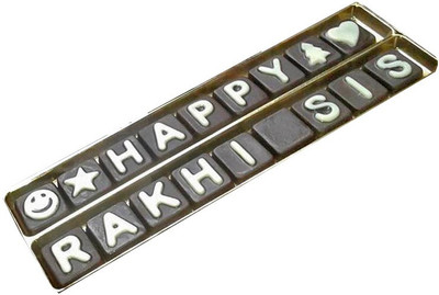 

Swankit's Happy Rakhi Sis Message Box (Customizable) Bars(100 g)