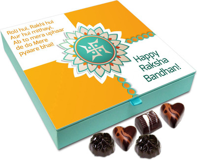 

Chocholik Rakhi Gift Box - Mera uphaar de do Mere pyaare bhai! - 9pc Truffles(108 g)