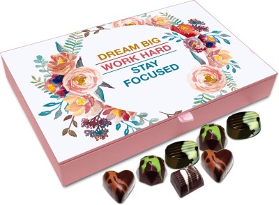 

Chocholik Gift Box - Dream Big. Work Hard Stay Focused - 12pc Truffles(144 g)