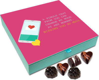 

Chocholik Gift Box -A Single Text From You Can Change My Mood - 9pc Truffles(108 g)