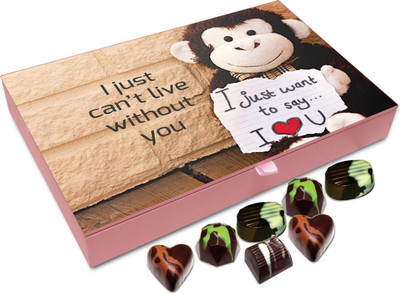

Chocholik Gift Box -I Just Can’t Live Without You - 12pc Truffles(144 g)