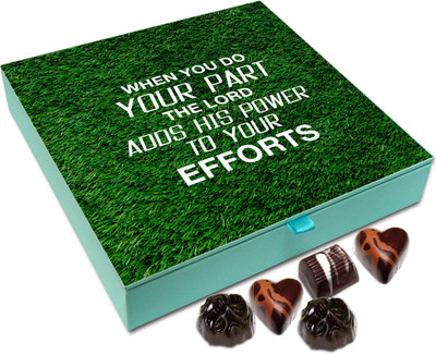 

Chocholik Gift Box - The Lord Adds His Power to Your Efforts - 9pc Truffles(108 g)