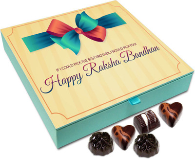 

Chocholik Rakhi Gift Box - If i coukd pick the best brother, I would pick you - 9pc Truffles(108 g)