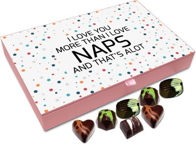 

Chocholik Gift Box -I Love You More Than I Love Naps - 12pc Truffles(144 g)