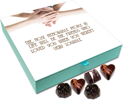 

Chocholik Friendship Gift - The Most Memorable People In Life Will Be The Friends - 9 Pc Truffles(108 g)