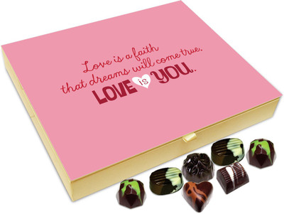 

Chocholik Gift Box -Love Is A Faith That Dreams Will Come True - 20pc Truffles(240 g)