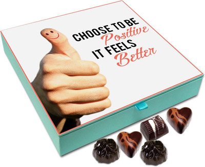 

Chocholik Gift Box - Choose to Be Positive It Feels Better - 9pc Truffles(108 g)