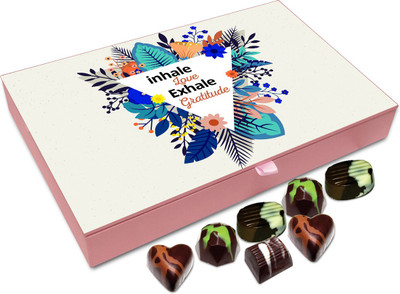 

Chocholik Gift Box - Inhale Love Exhale Gratitude - 12pc Truffles(144 g)
