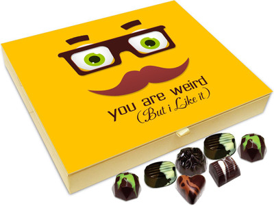 

Chocholik Gift Box - You Are Weird but I Like It - 20pc Truffles(240 g)