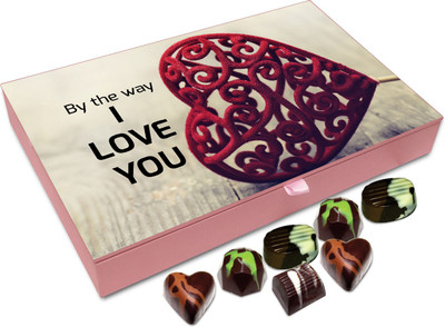 

Chocholik Gift Box -By The Way, I Love You - 12pc Truffles(144 g)